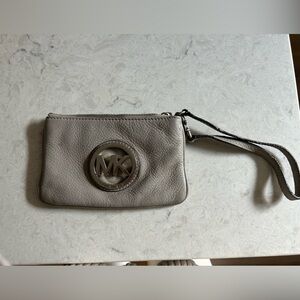 Michael Kors Taupe Wristlet